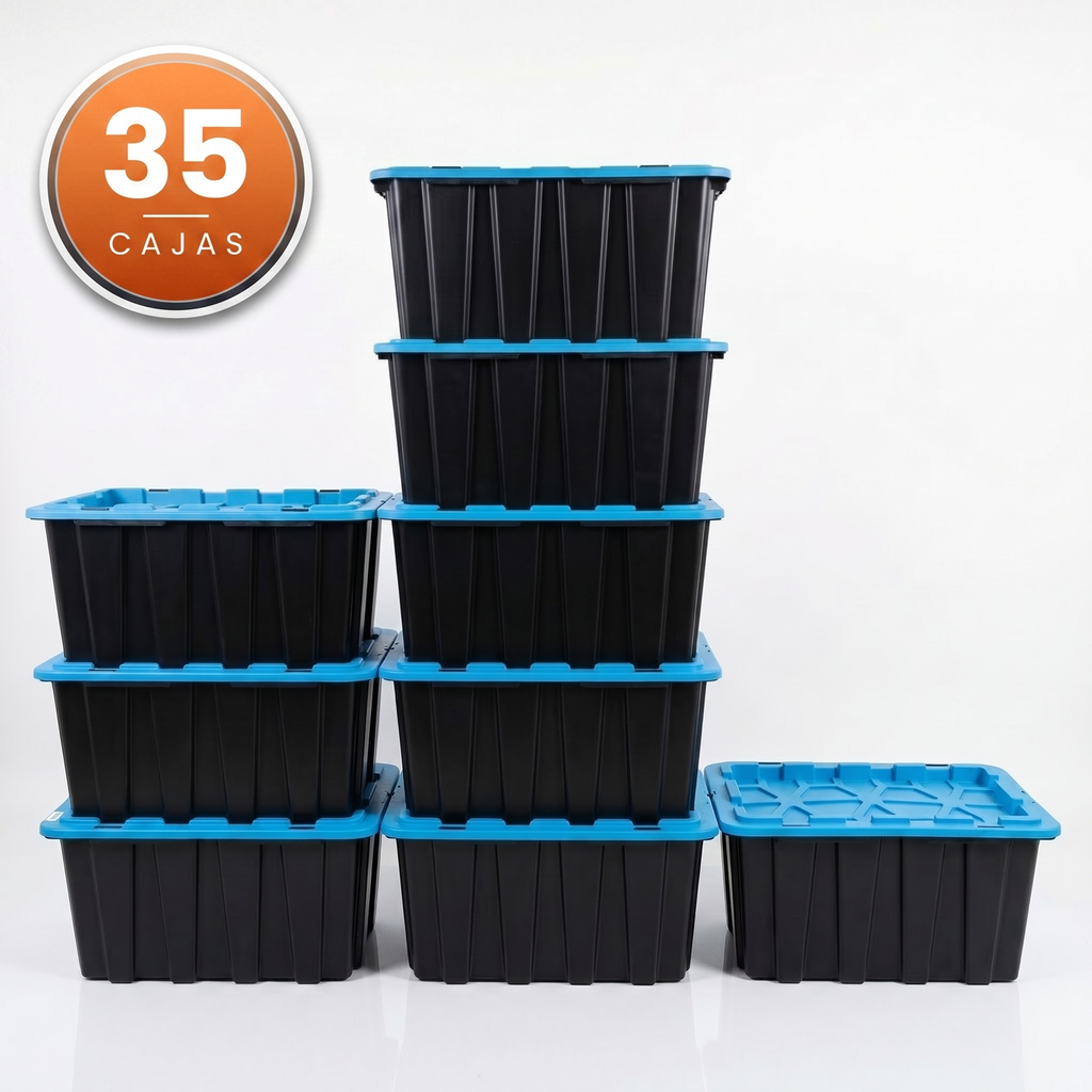 Paquete 3 Recámaras – Renta de Cajas para Mudanza (35 cajas)
