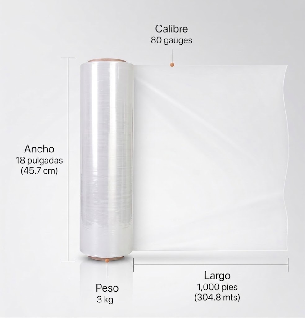 Rollo de Plástico Playo (Stretch) – Protección para tu Mudanza